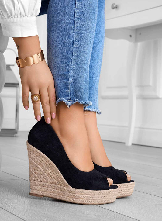 Arya Wedge espadrillor i mocka