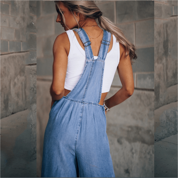 Domika - Denim-jumpsuit til damer