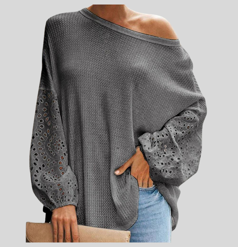 Charlotte - Snygg off-shoulder långärmad blus för kvinnor