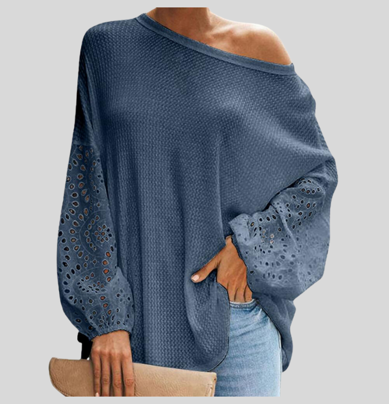 Charlotte - Snygg off-shoulder långärmad blus för kvinnor