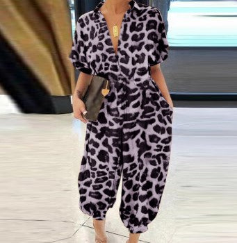 Dorothy Jumpsuit med leopardtryck