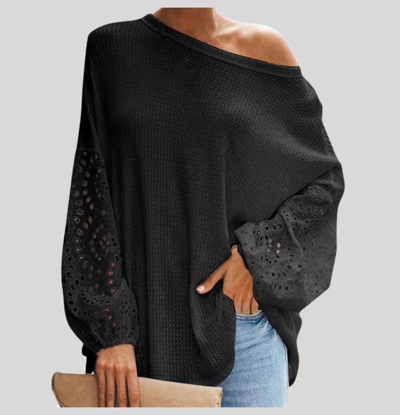 Charlotte - Snygg off-shoulder långärmad blus för kvinnor