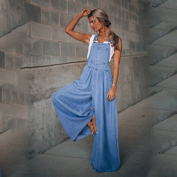 Domika - Denim-jumpsuit til damer