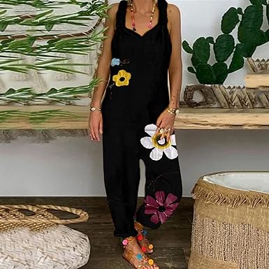 Carissa - Backless jumpsuit med blommönster