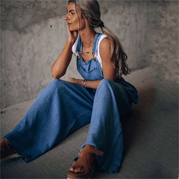 Domika - Denim-jumpsuit til damer