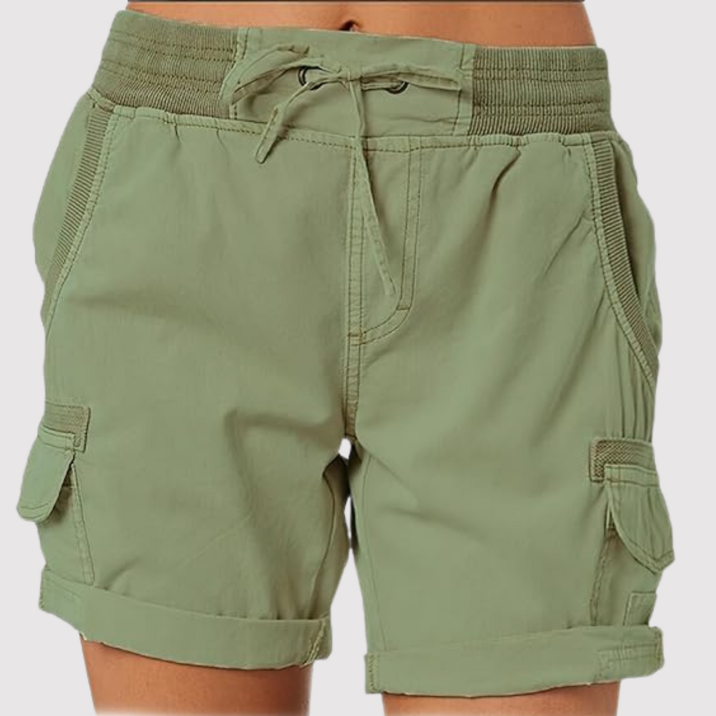 Olive - Cargo shorts för kvinnor