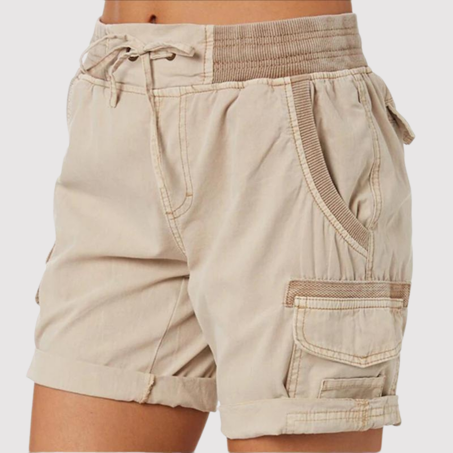 Olive - Cargo shorts för kvinnor