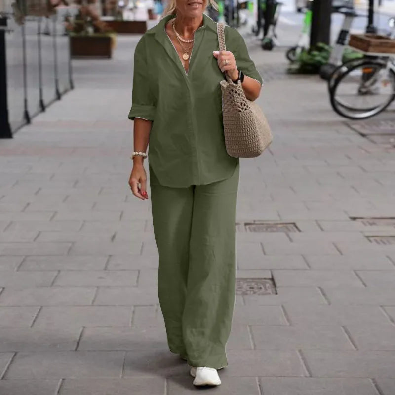 Olive - Casual tvådelad set