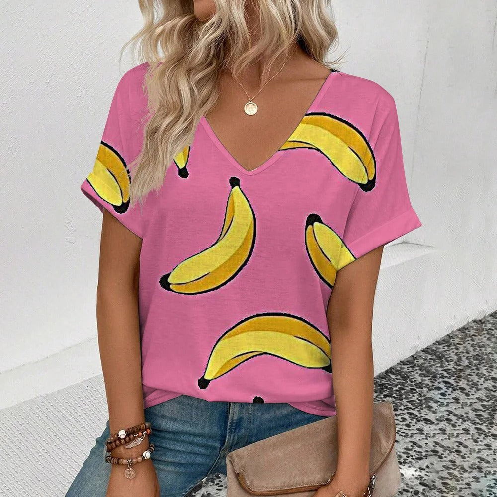 Mabel - Moderne t-shirt med frugtprint