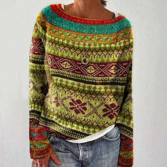 Luciana - Unik sweater med print