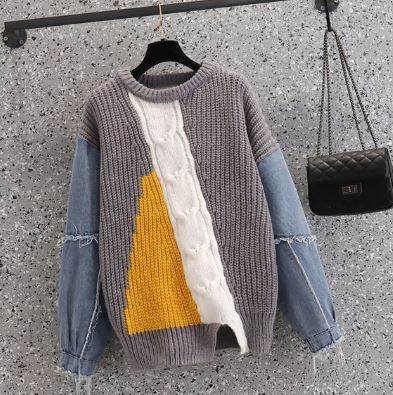 Ramona - Casual denim patchwork för kvinnor