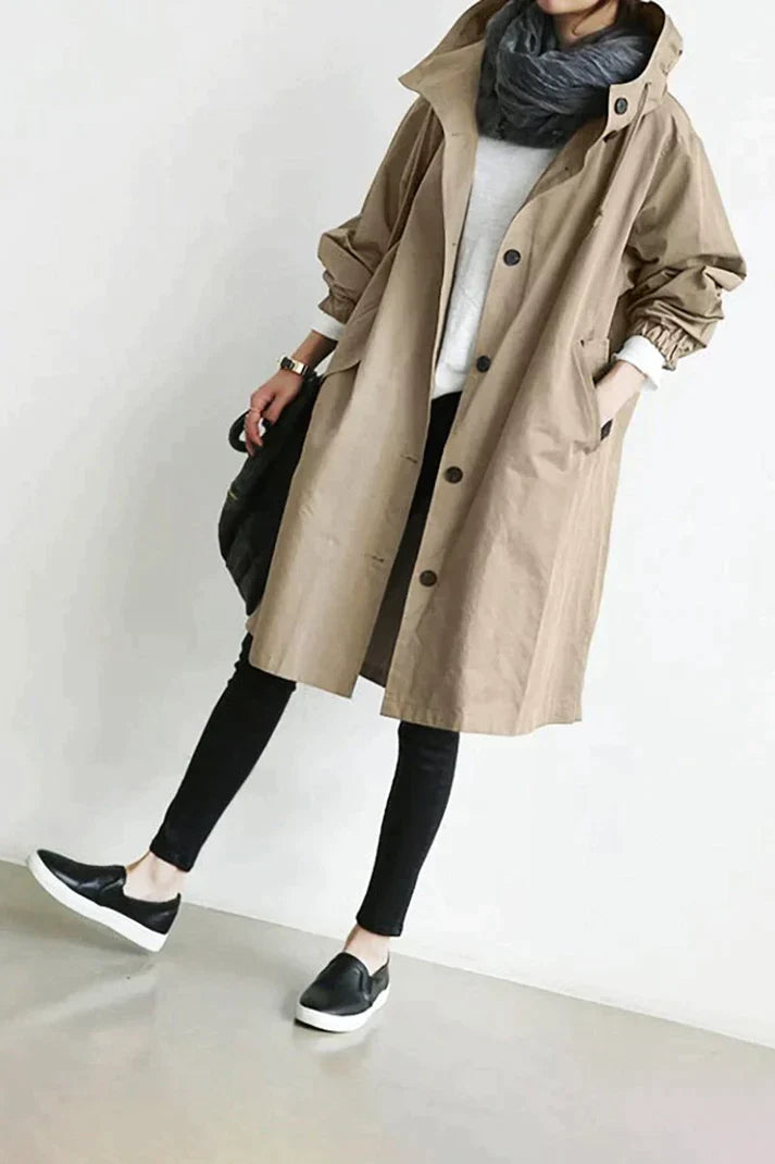 Antonia - Trenchcoat med huva