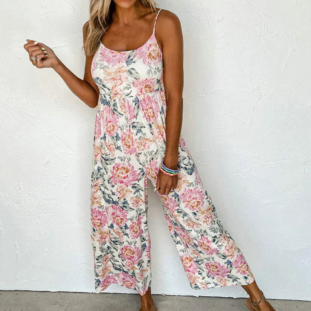 BELLA - Jumpsuit med blomsterprint