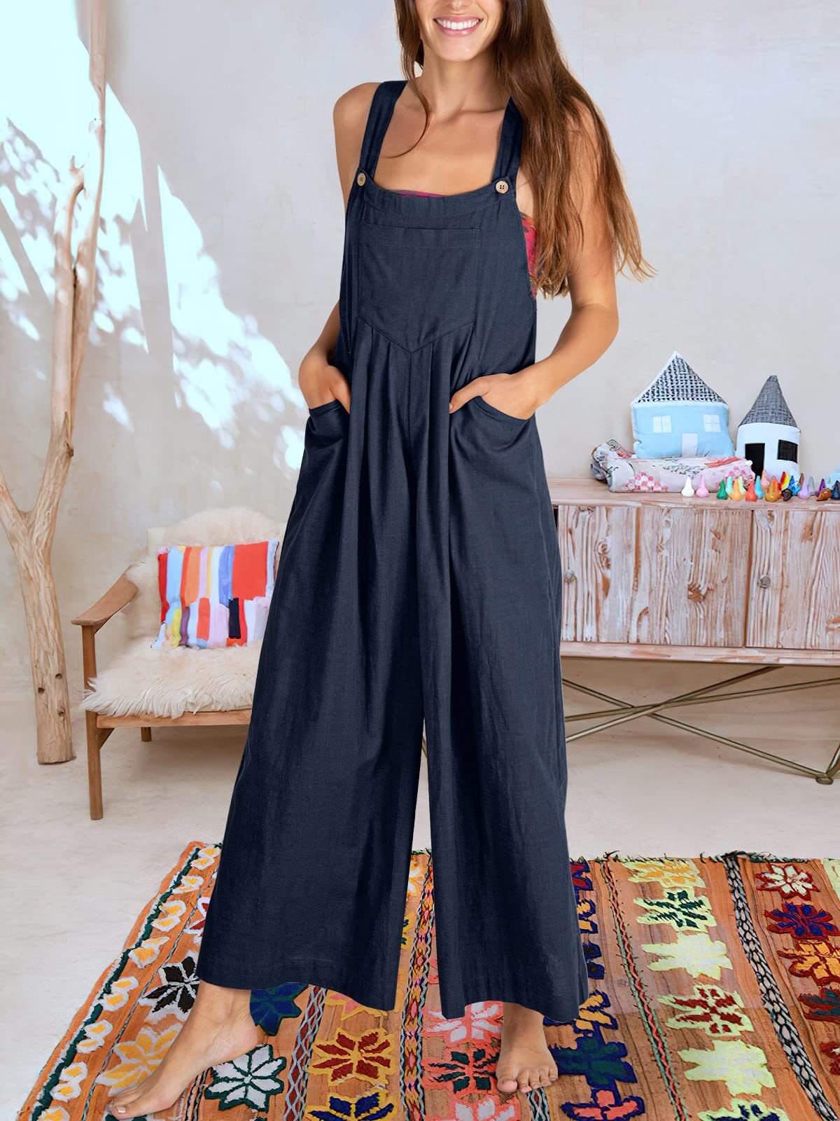 BEATRIZ - Ärmlös jumpsuit för kvinnor