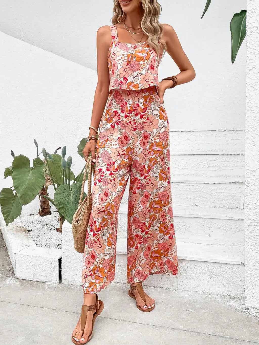 Dolores - Elegant blomstret jumpsuit