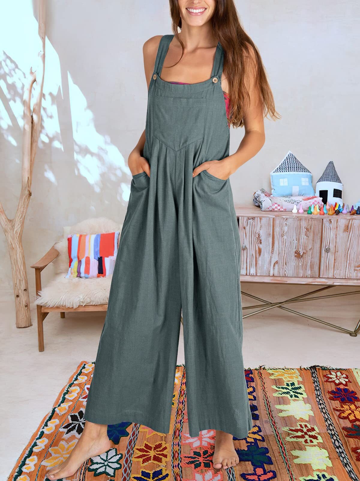 BEATRIZ - Ärmlös jumpsuit för kvinnor