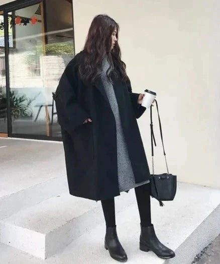 Gianna -  Elegant oversized trenchcoat i uld