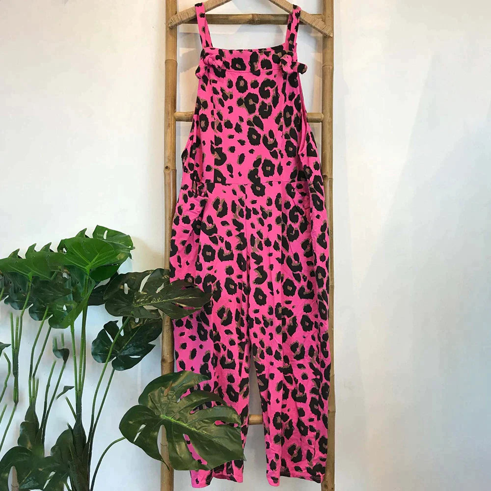 BELLA - Jumpsuits med leopardprint