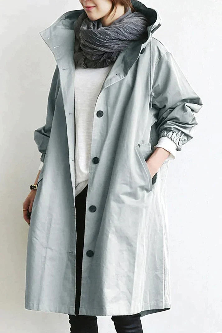 Antonia - Trenchcoat med huva