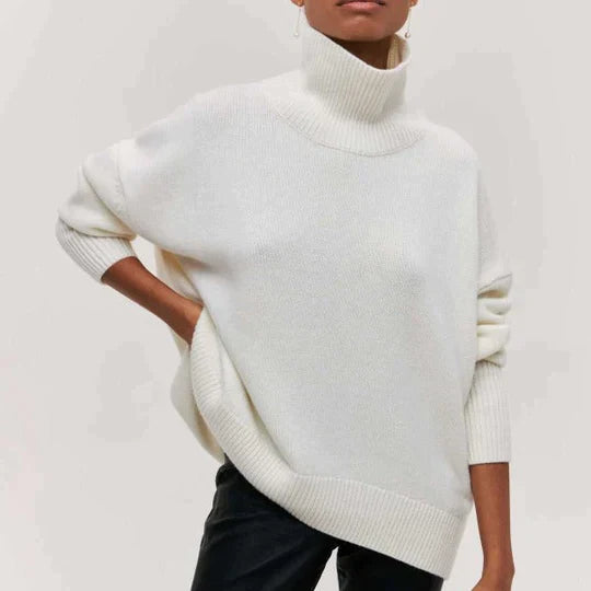 Chloe - Oversized tröja med turtleneck