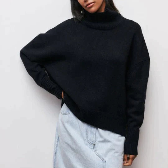 Chloe - Oversized tröja med turtleneck