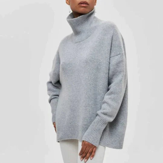 Chloe - Oversized tröja med turtleneck