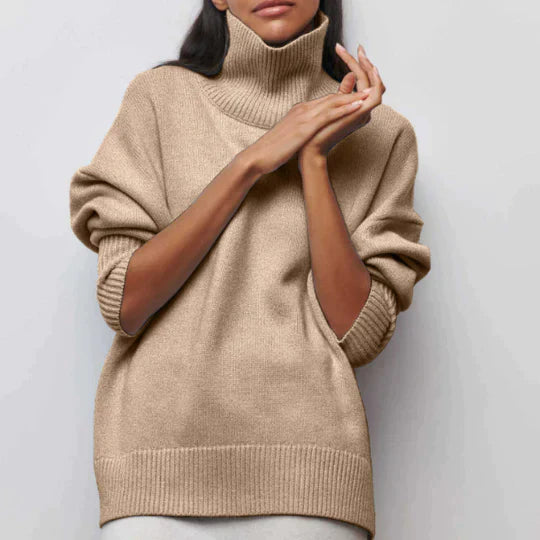 Chloe - Oversized tröja med turtleneck